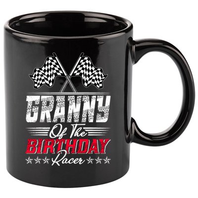Race Car Granny Of The Birthday Racer Racing Family 11oz C Handle Ceramic Mug
