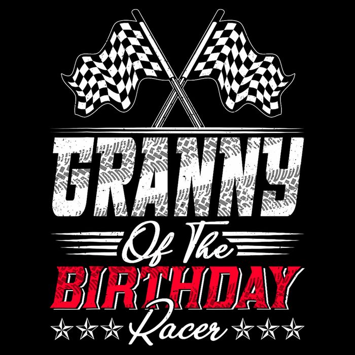 Race Car Granny Of The Birthday Racer Racing Family 16 in Basic Backpack