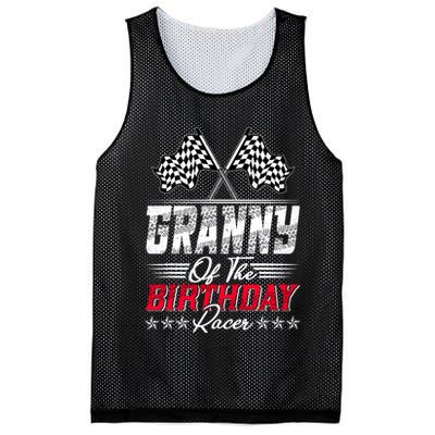 Race Car Granny Of The Birthday Racer Racing Family Mesh Reversible Basketball Jersey Tank