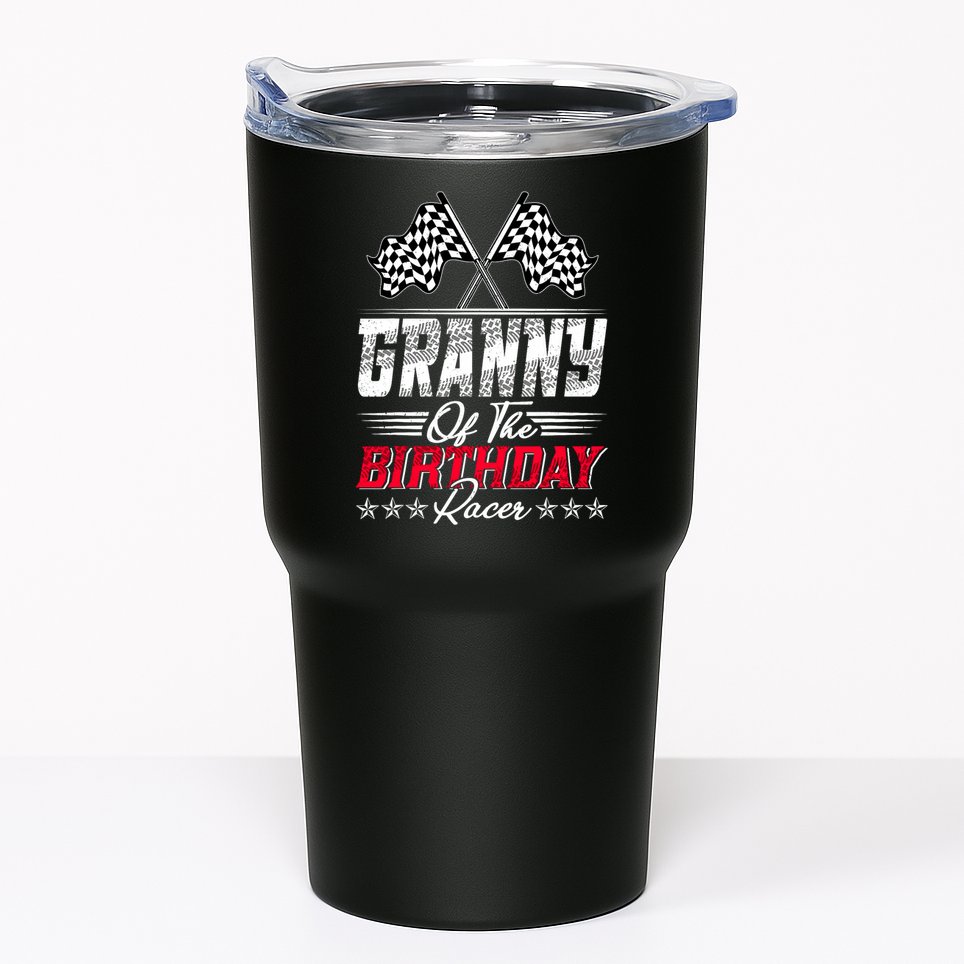 Race Car Granny Of The Birthday Racer Racing Family Tumbler