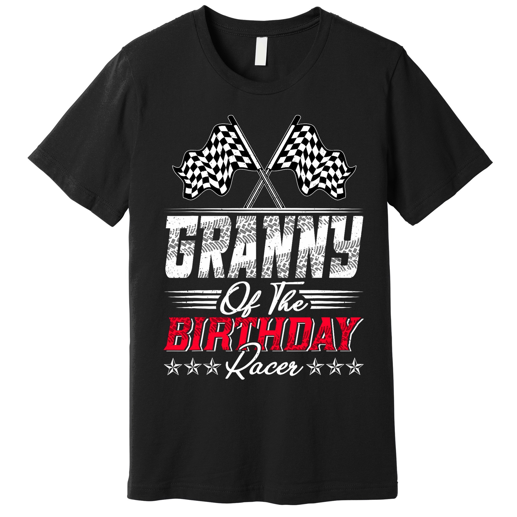 Race Car Granny Of The Birthday Racer Racing Family Premium T-Shirt