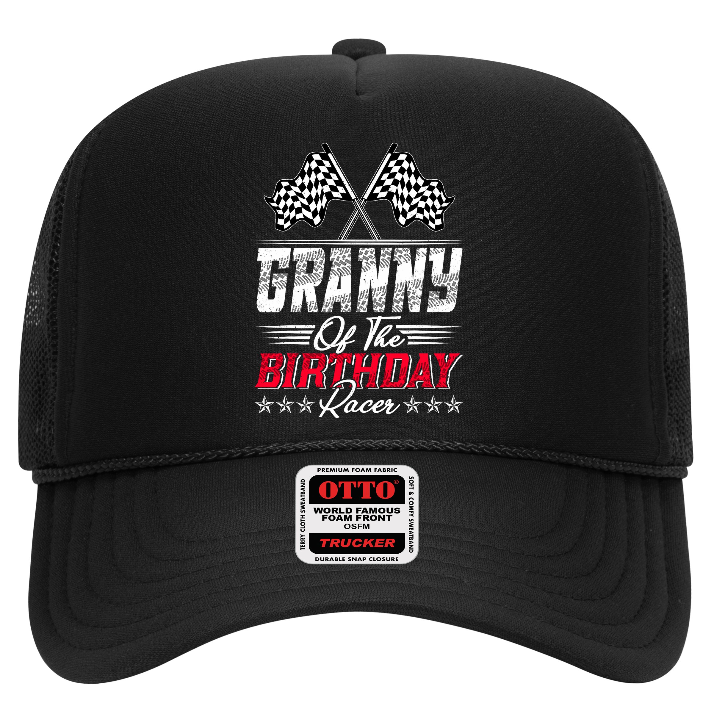 Race Car Granny Of The Birthday Racer Racing Family Hat