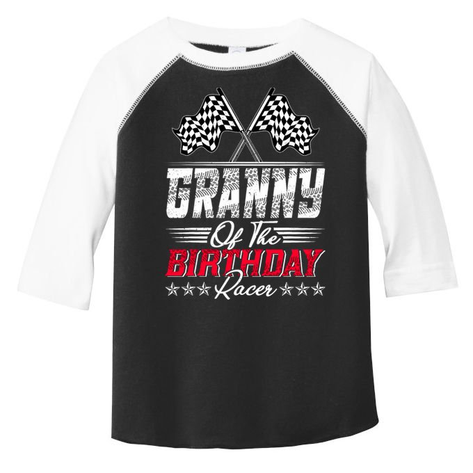 Race Car Granny Of The Birthday Racer Racing Family Toddler Fine Jersey T-Shirt