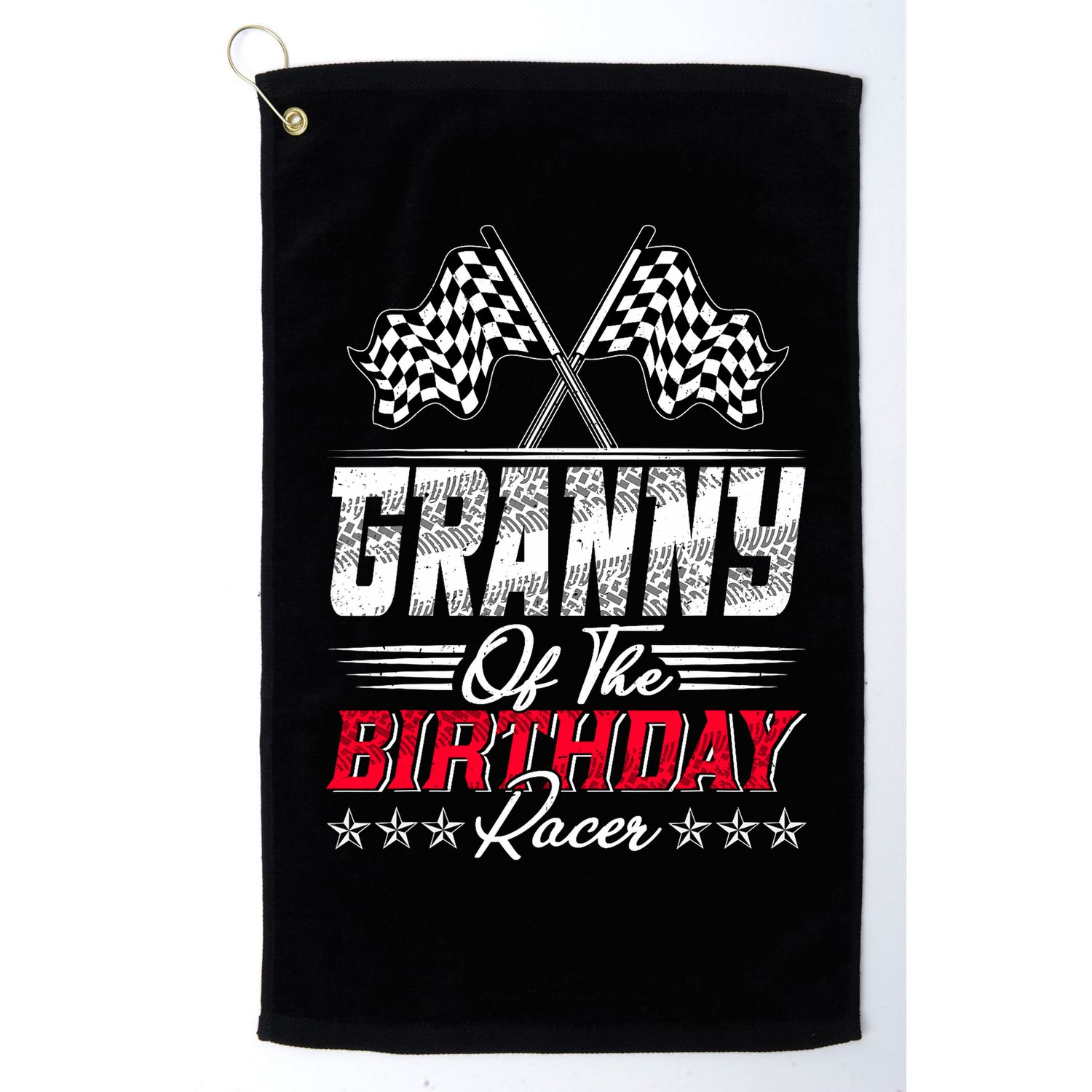 Race Car Granny Of The Birthday Racer Racing Family Golf Towel