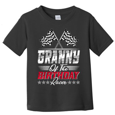 Race Car Granny Of The Birthday Racer Racing Family Toddler T-Shirt