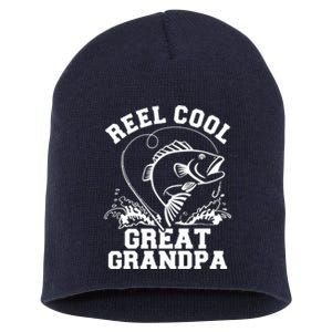 Reel cool great grandpa Short Acrylic Beanie