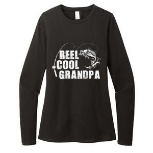 Reel Cool Grandpa Fishing Gift For Dad Or Grandpa Womens CVC Long Sleeve Shirt