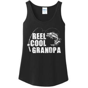 Reel Cool Grandpa Fishing Gift For Dad Or Grandpa Ladies Essential Tank