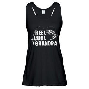 Reel Cool Grandpa Fishing Gift For Dad Or Grandpa Ladies Essential Flowy Tank