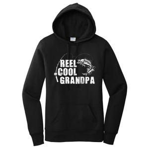 Reel Cool Grandpa Fishing Gift For Dad Or Grandpa Women's Pullover Hoodie