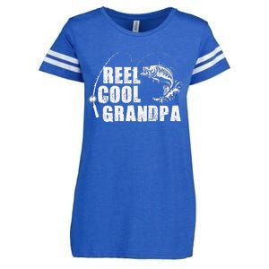 Reel Cool Grandpa Fishing Gift For Dad Or Grandpa Enza Ladies Jersey Football T-Shirt