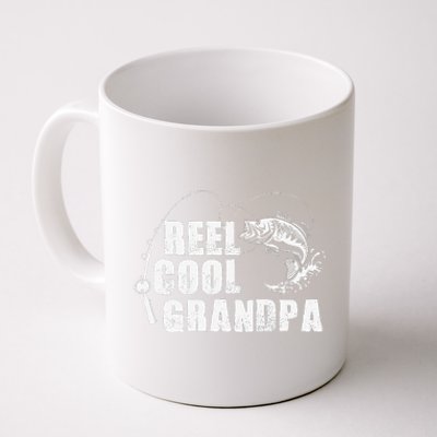 Reel Cool Grandpa Fishing Gift For Dad Or Grandpa Coffee Mug