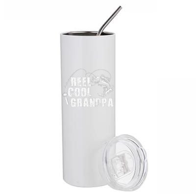 Reel Cool Grandpa Fishing Gift For Dad Or Grandpa Stainless Steel Tumbler