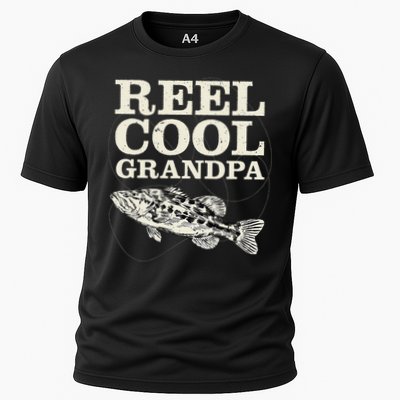 Reel Cool Grandpa Fly Fishing Walleye Fishing Pole Grandpa Cooling Performance Crew T-Shirt