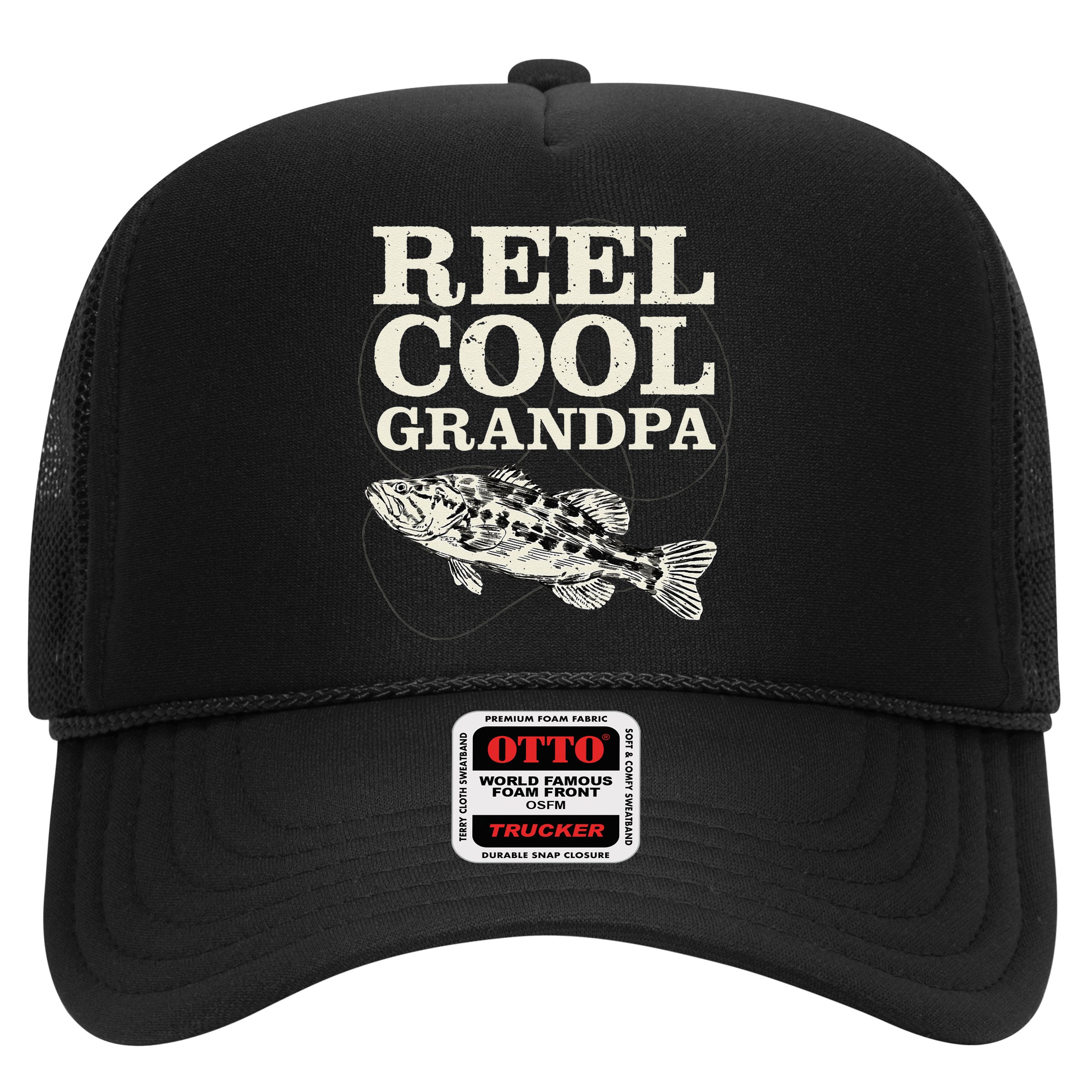 Reel Cool Grandpa Fly Fishing Walleye Fishing Pole Grandpa Hat