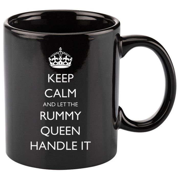 Rummy Card Game Players Funny Card Game Champion Winner 11oz C Handle Ceramic Mug