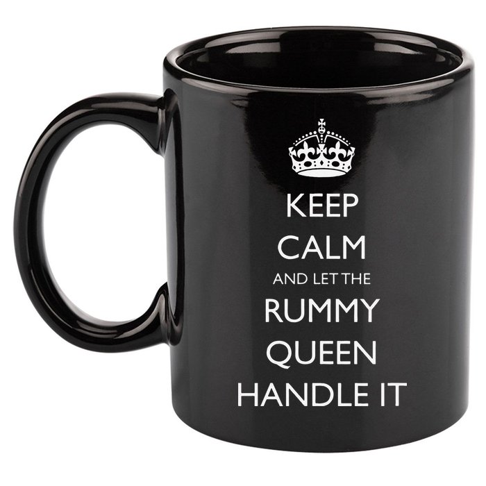 Rummy Card Game Players Funny Card Game Champion Winner 11oz C Handle Ceramic Mug