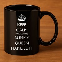Rummy Card Game Players Funny Card Game Champion Winner 11oz C Handle Ceramic Mug