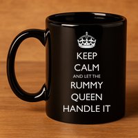 Rummy Card Game Players Funny Card Game Champion Winner 11oz C Handle Ceramic Mug