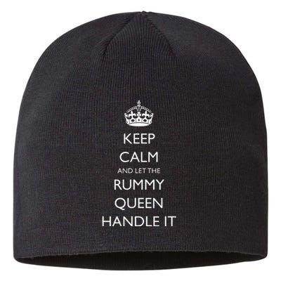 Rummy Card Game Players Funny Card Game Champion Winner Sustainable Beanie