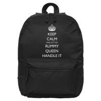 Rummy Card Game Players Funny Card Game Champion Winner 16 in Basic Backpack