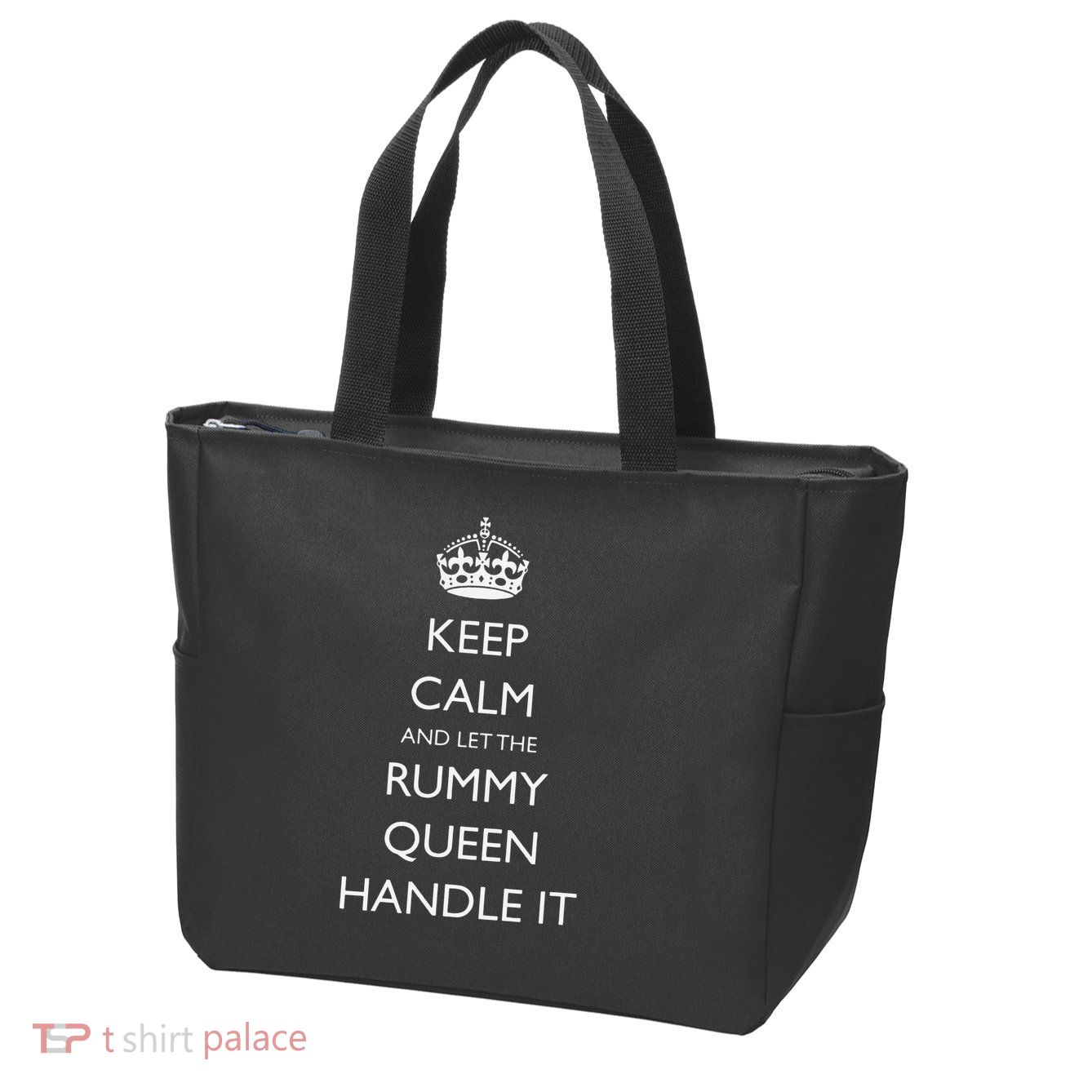 Rummy Card Game Players Funny Card Game Champion Winner Zip Tote Bag