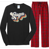 Retro Cute Gaga For Grandma Best Gaga Ever Mother's Day Long Sleeve Pajama Set