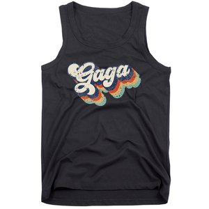 Retro Cute Gaga For Grandma Best Gaga Ever Mother's Day Tank Top