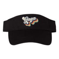 Retro Cute Gaga For Grandma Best Gaga Ever Mother's Day Valucap Bio-Washed Visor