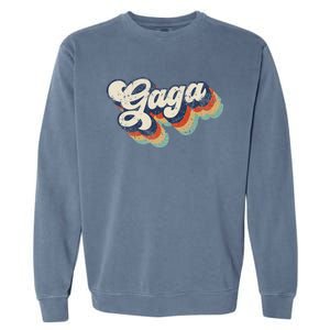 Retro Cute Gaga For Grandma Best Gaga Ever Mother's Day Garment-Dyed Sweatshirt