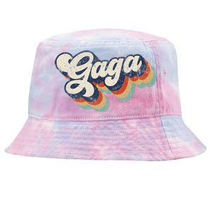 Retro Cute Gaga For Grandma Best Gaga Ever Mother's Day Tie-Dyed Bucket Hat