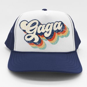 Retro Cute Gaga For Grandma Best Gaga Ever Mother's Day Trucker Hat