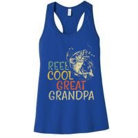 Reel Cool Great Grandpa Vintage Fishing FatherS Day Gift Women's Racerback Tank