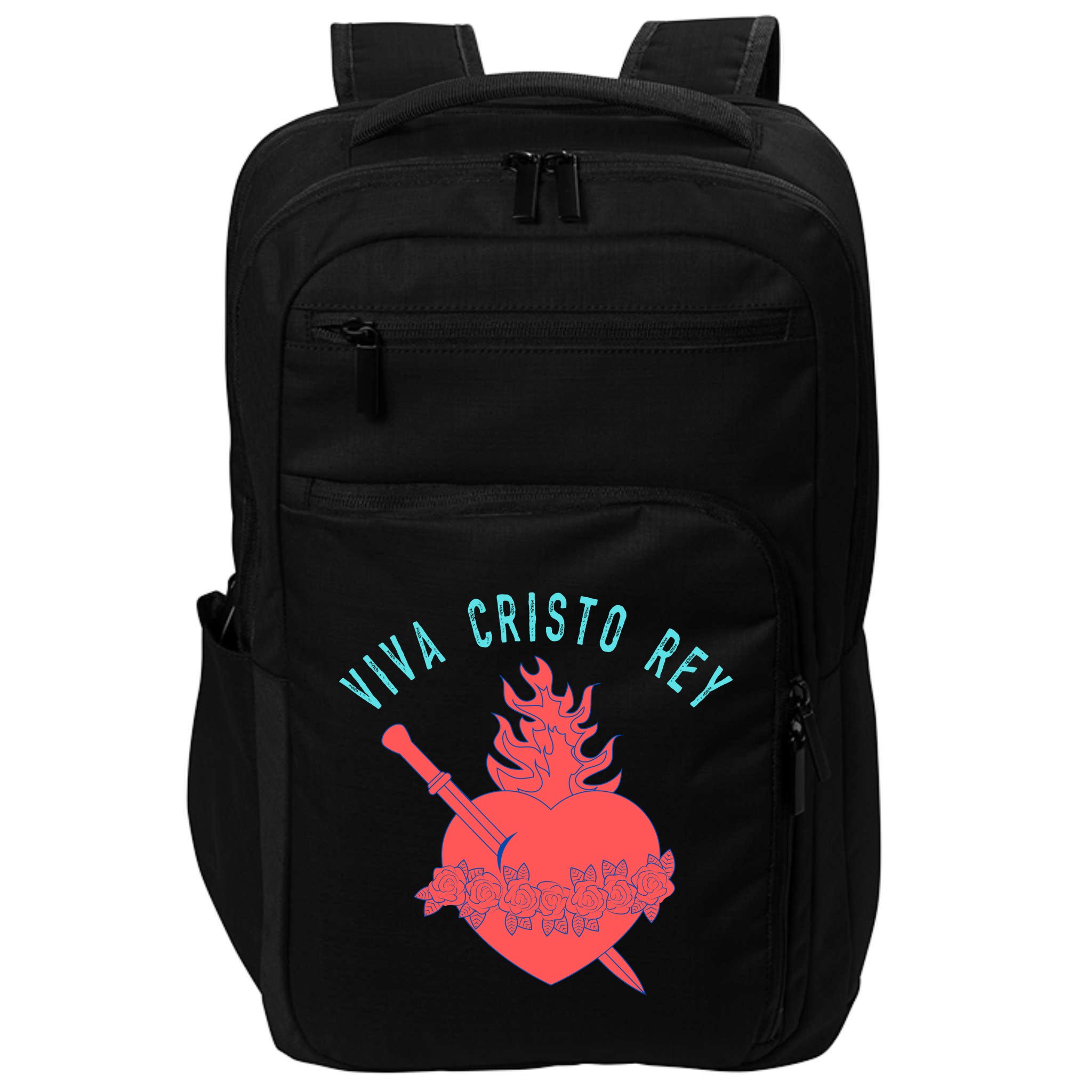 Roman Catholic Gift Viva Cristo Rey Impact Tech Backpack