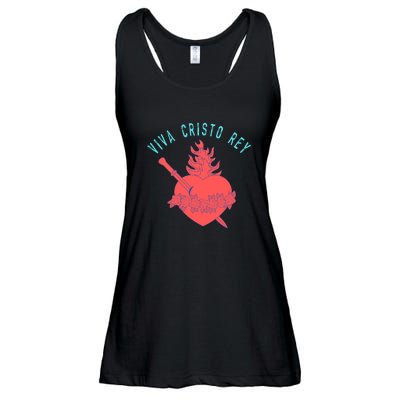 Roman Catholic Gift Viva Cristo Rey Ladies Essential Flowy Tank