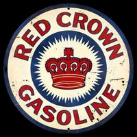 Red Crown Gas Vintage Sign Bag