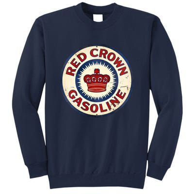 Red Crown Gas Vintage Sign Tall Sweatshirt