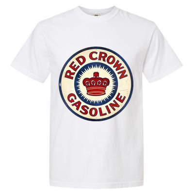 Red Crown Gas Vintage Sign Garment-Dyed Heavyweight T-Shirt