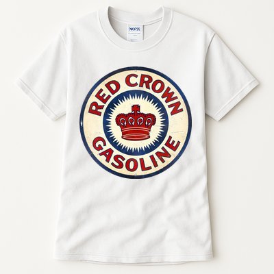 Red Crown Gas Vintage Sign Tall T-Shirt