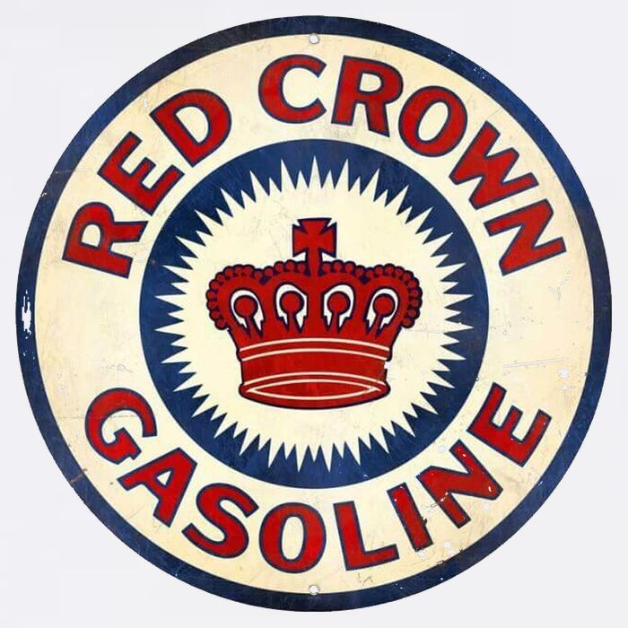 Red Crown Gas Vintage Sign Bucket Hat
