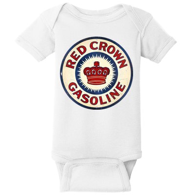 Red Crown Gas Vintage Sign Baby Bodysuit