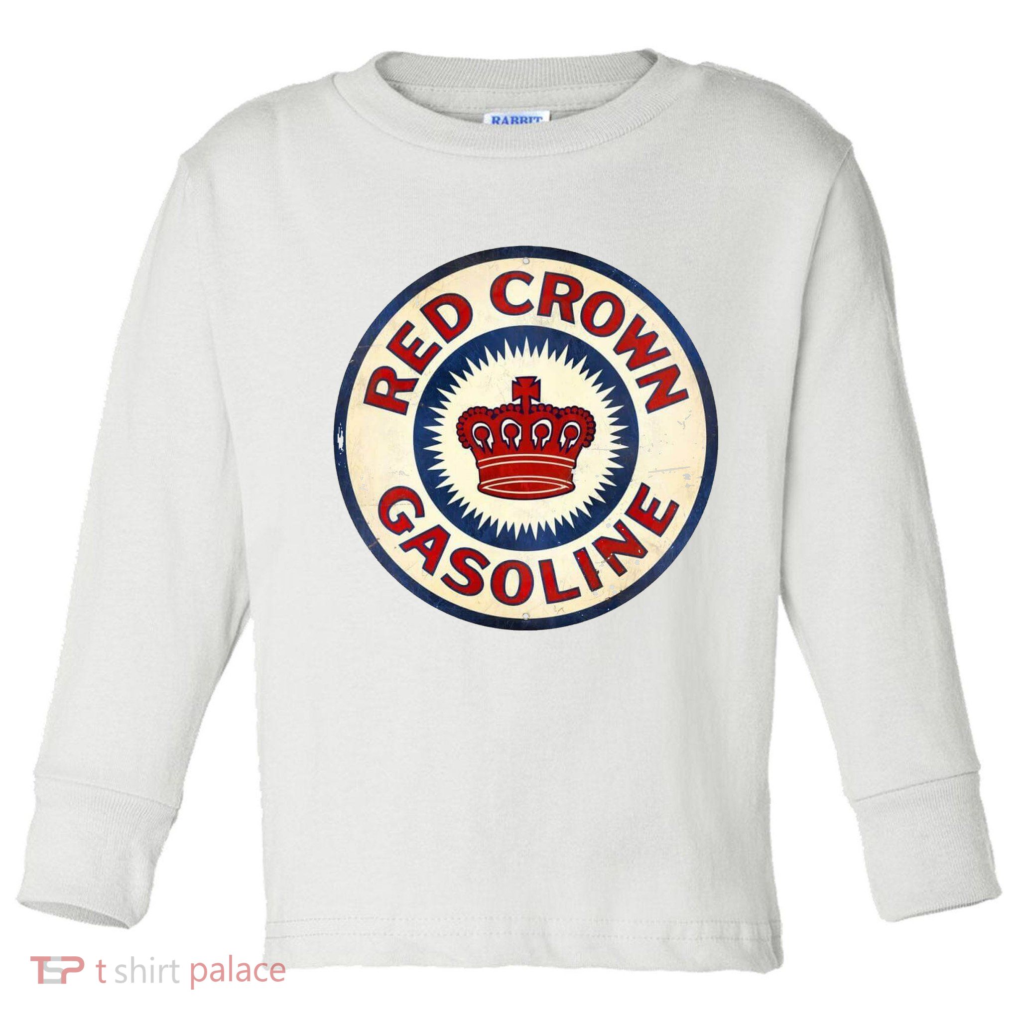 Red Crown Gas Vintage Sign Toddler Long Sleeve Shirt