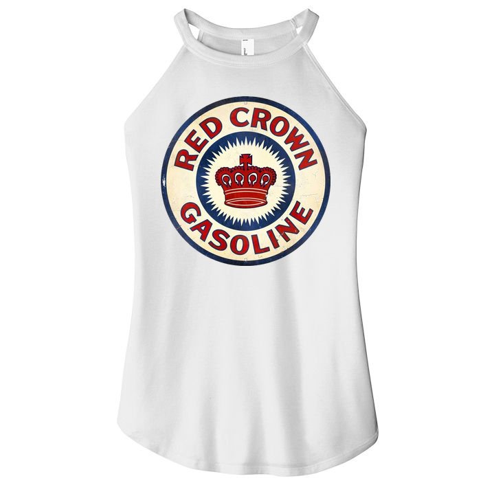Red Crown Gas Vintage Sign Women's Perfect Tri Rocker Tank