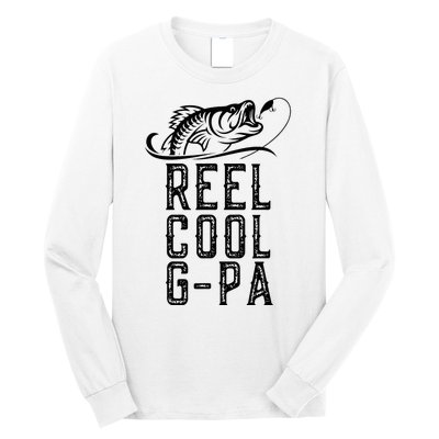 Reel Cool Gpa Funny Retro Fishing Long Sleeve Shirt