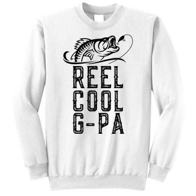 Reel Cool Gpa Funny Retro Fishing Sweatshirt