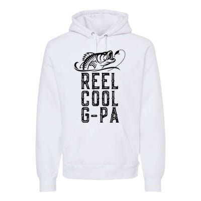 Reel Cool Gpa Funny Retro Fishing Premium Hoodie