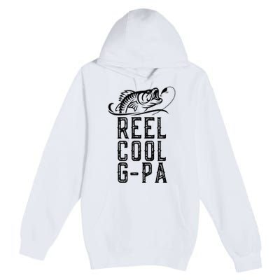 Reel Cool Gpa Funny Retro Fishing Premium Pullover Hoodie