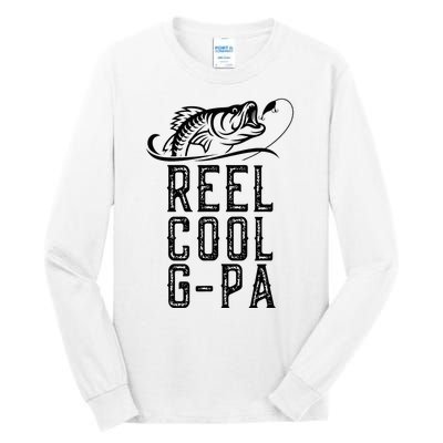 Reel Cool Gpa Funny Retro Fishing Tall Long Sleeve T-Shirt