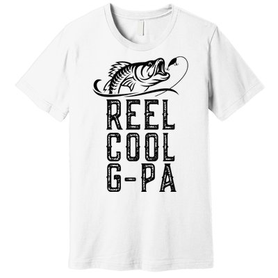 Reel Cool Gpa Funny Retro Fishing Premium T-Shirt