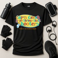 Retro Captain Geech And The Shrimp Shack Shooters Daily At Party Pier Performance Shirt
